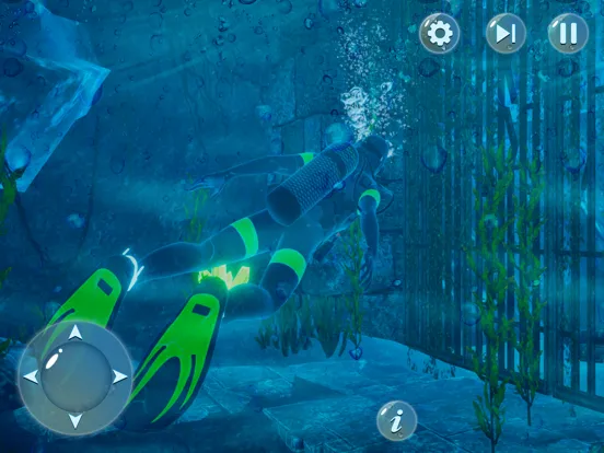 Shark Survival 3D Ocean Diving iPad  Screenshots