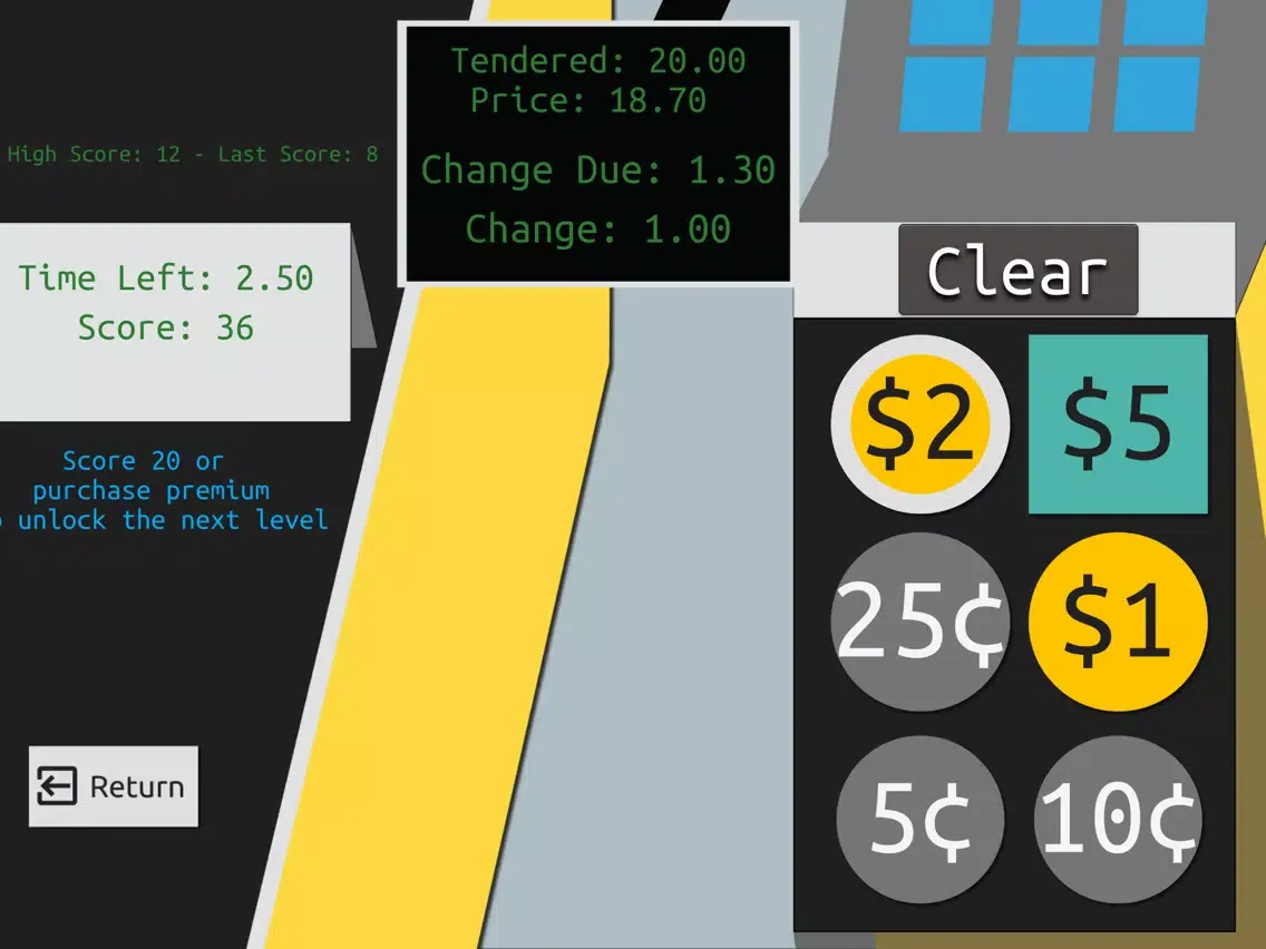 Quick Make Change - How fast can you make change? iPad  Screenshots