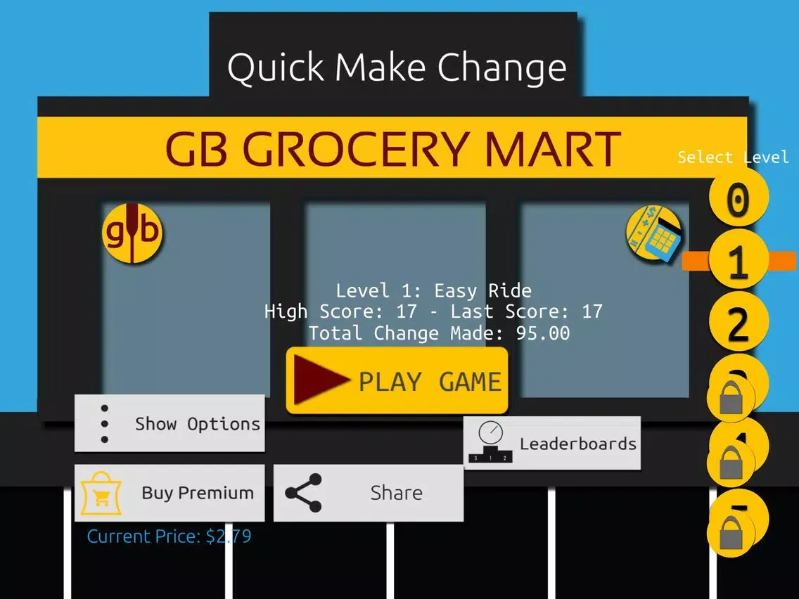 Quick Make Change - How fast can you make change? iPad  Screenshots