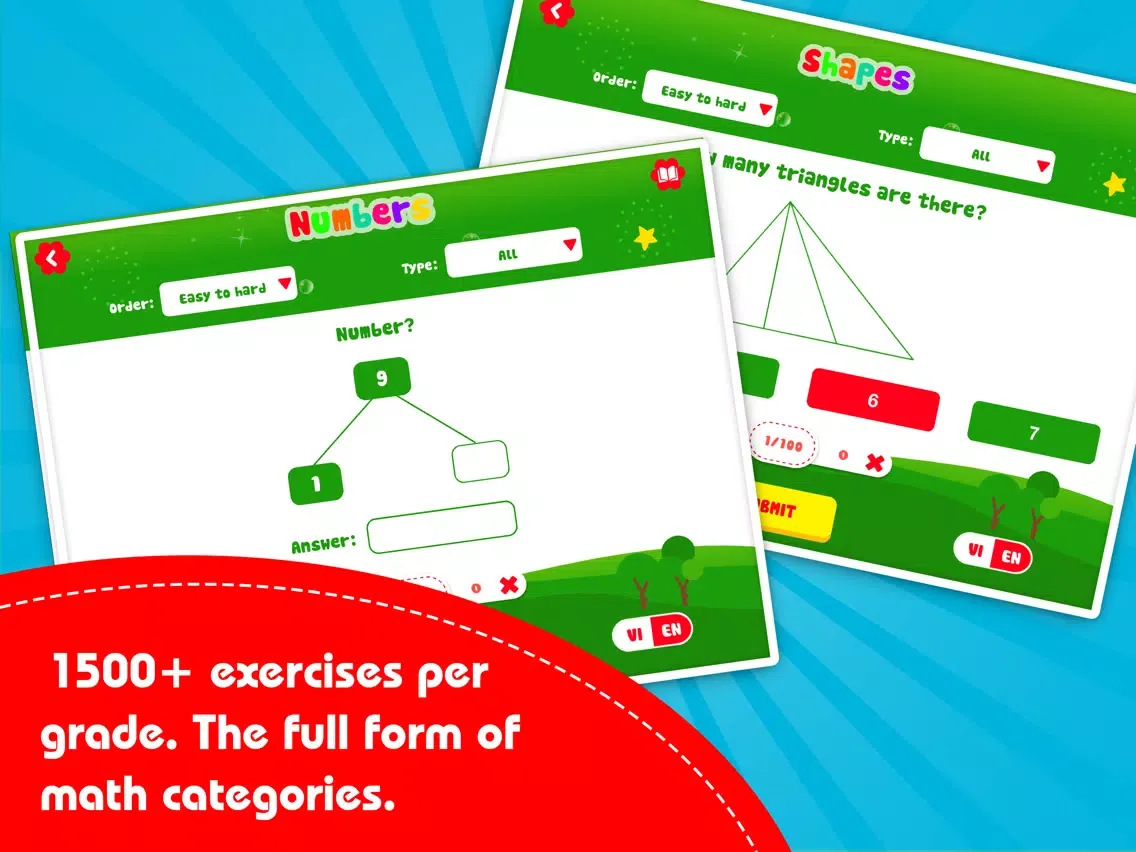Bee Math - Toán Song Ngữ Lớp 1 iPad  스크린샷