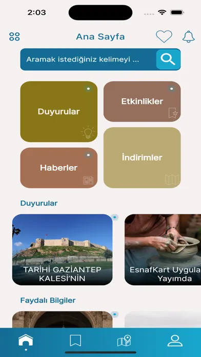 ภาพหน้าจอของ Gaziantep Esnaf Kart