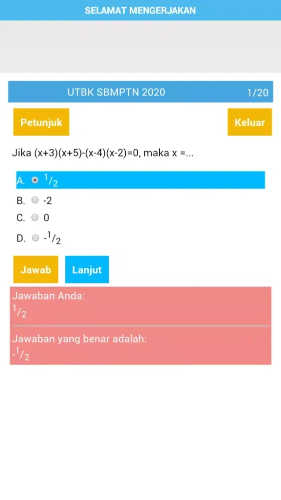 Soal UTBK SBMPTN 2020 Screenshots