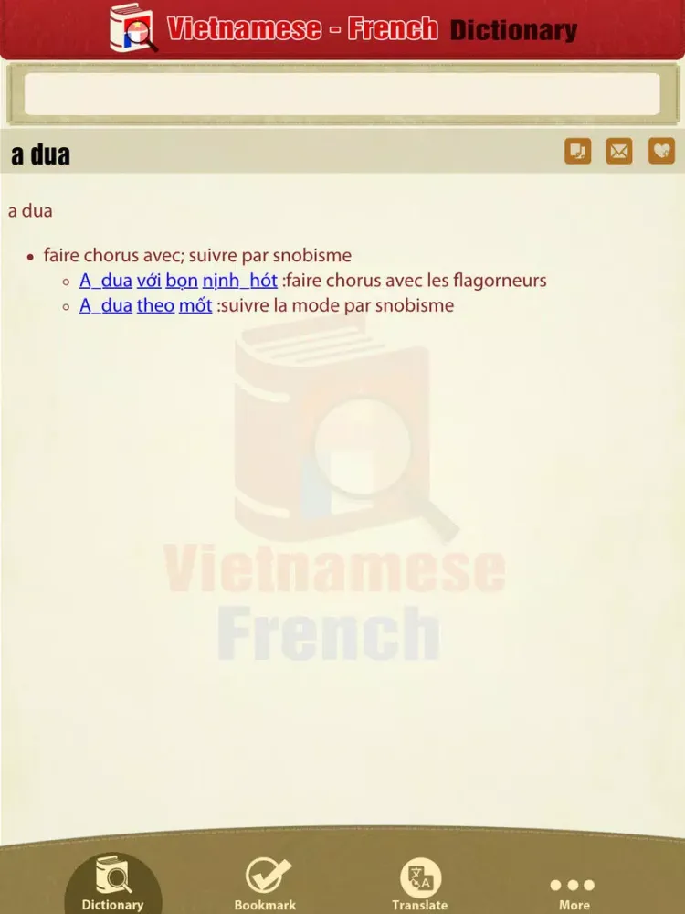 Từ Điển Việt Pháp - Vietnamese French Dictionary iPad  スクリーンショット