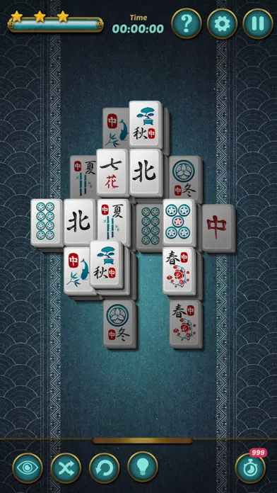 Capturas de tela do Mahjong Blossom