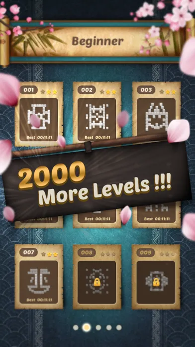 Capturas de tela do Mahjong Blossom