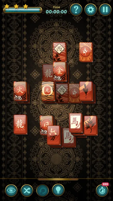 Capturas de tela do Mahjong Blossom