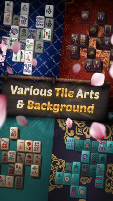 Capturas de tela do Mahjong Blossom