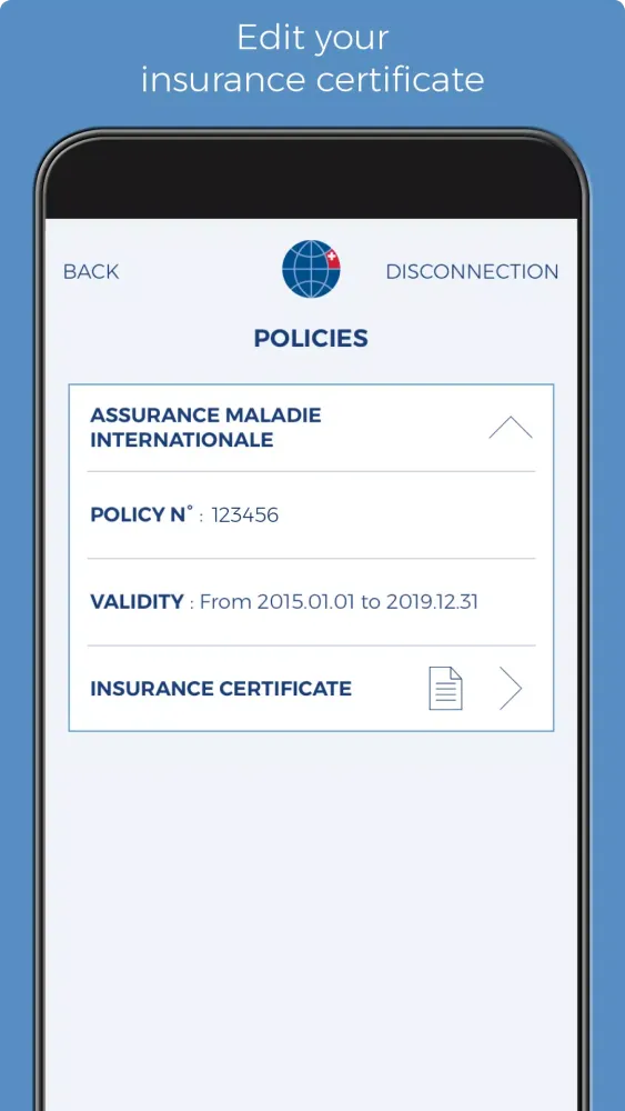 Advisor Swiss Insurance Screenshots