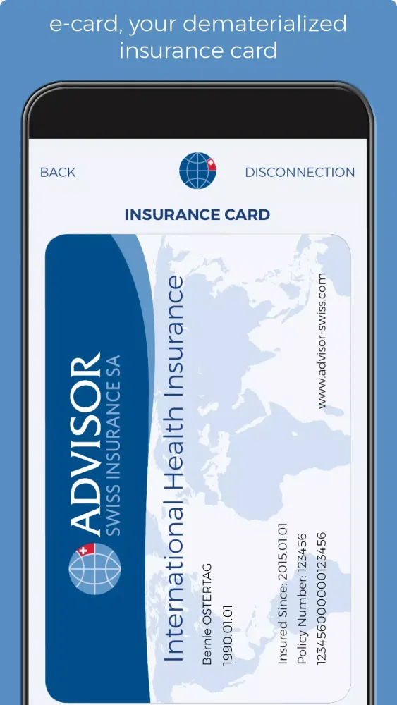 Advisor Swiss Insurance Screenshots