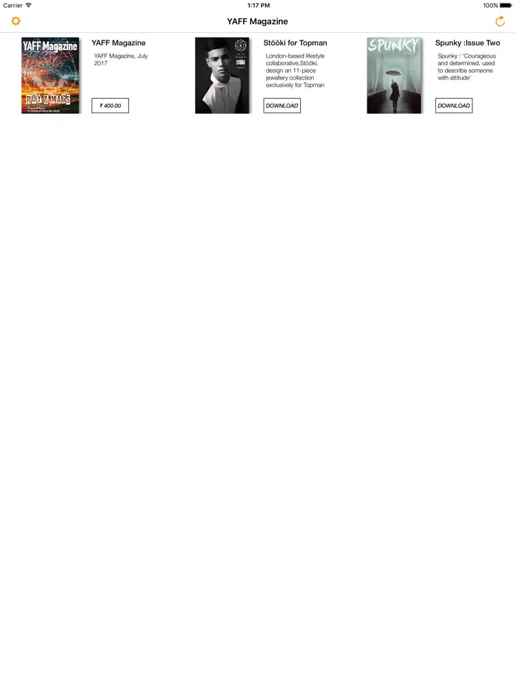 Capturas de tela do YAFF - Read Digital Magazines, Fiction Stories iPad 