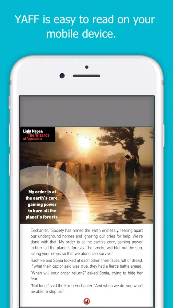 Capturas de tela do YAFF - Read Digital Magazines, Fiction Stories