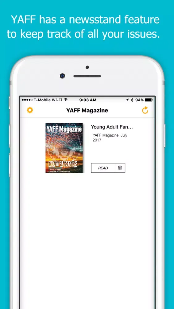 Capturas de tela do YAFF - Read Digital Magazines, Fiction Stories