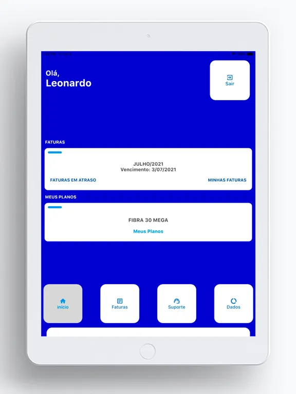 Screenshot di GBN Telecom iPad 