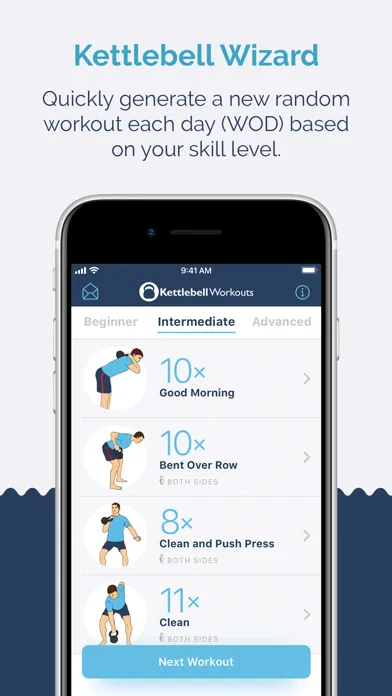 Kettlebell Workout Wizard—WOD Screenshots