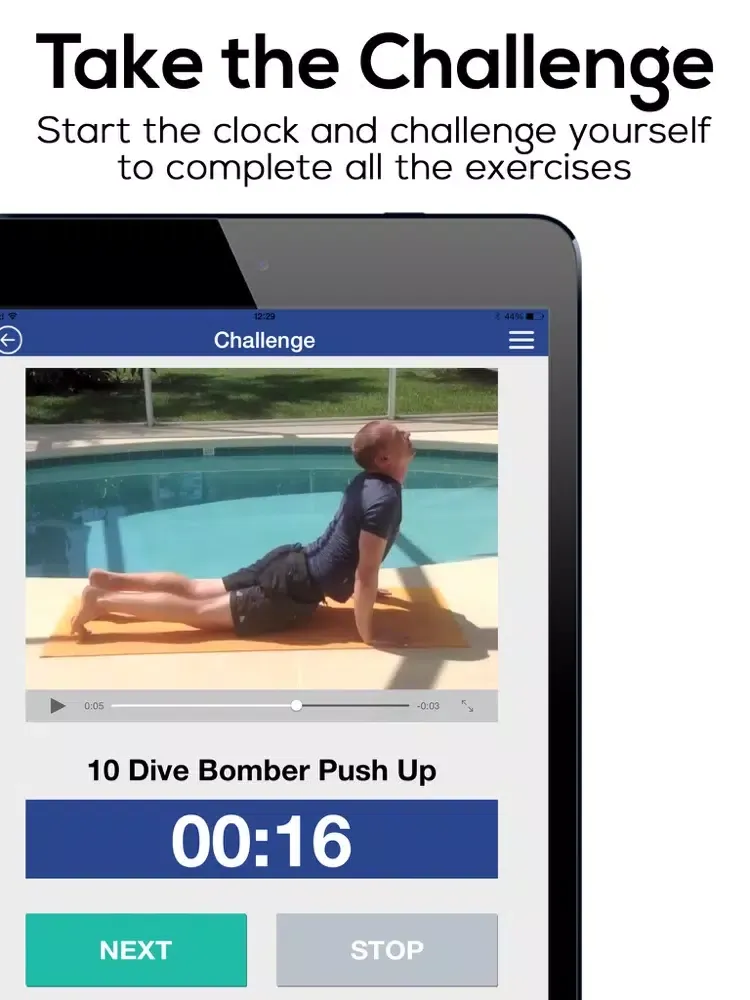 Screenshot di 100 Push Up Challenge: The GB Workout Challenge Series iPad 