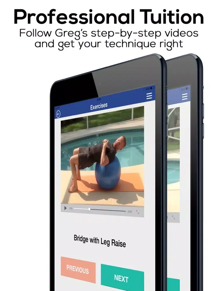 200 Stability Ball Challenge: The GB Workout Challenge Series iPad  Screenshots