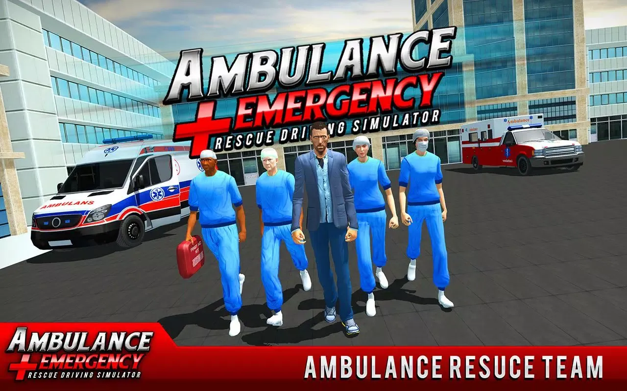 911 Ambulance City Rescue Game应用截图