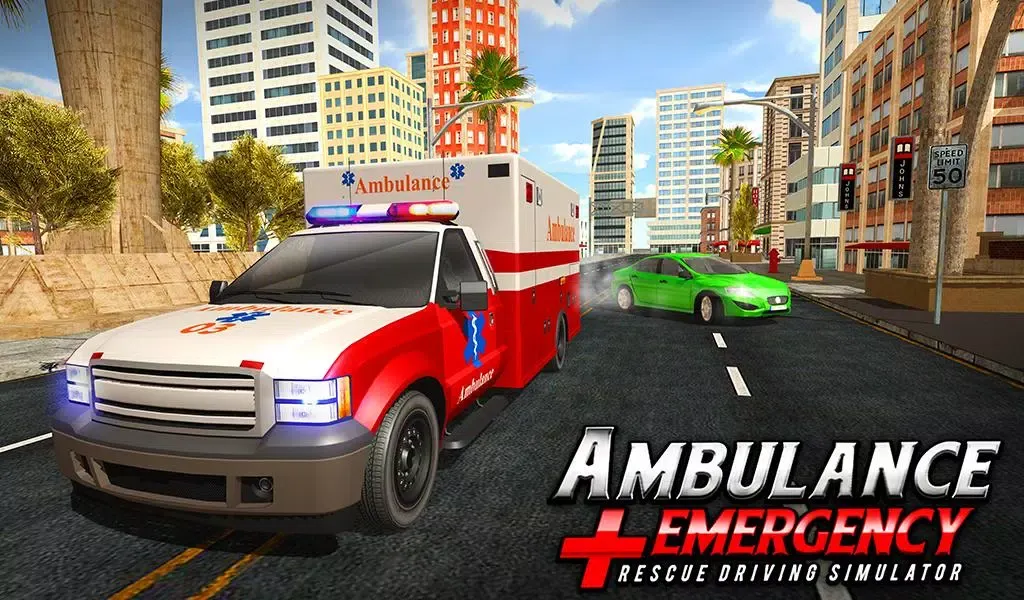 911 Ambulance City Rescue Game应用截图