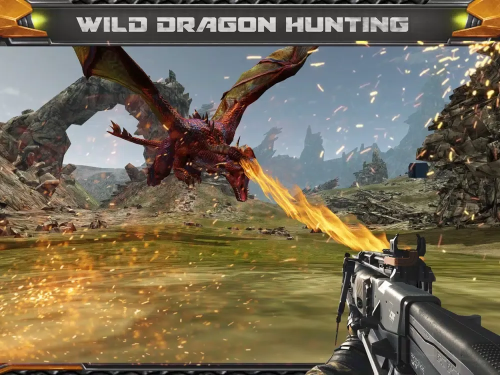 Dragon Hunting Sniper Shooting iPad 应用截图