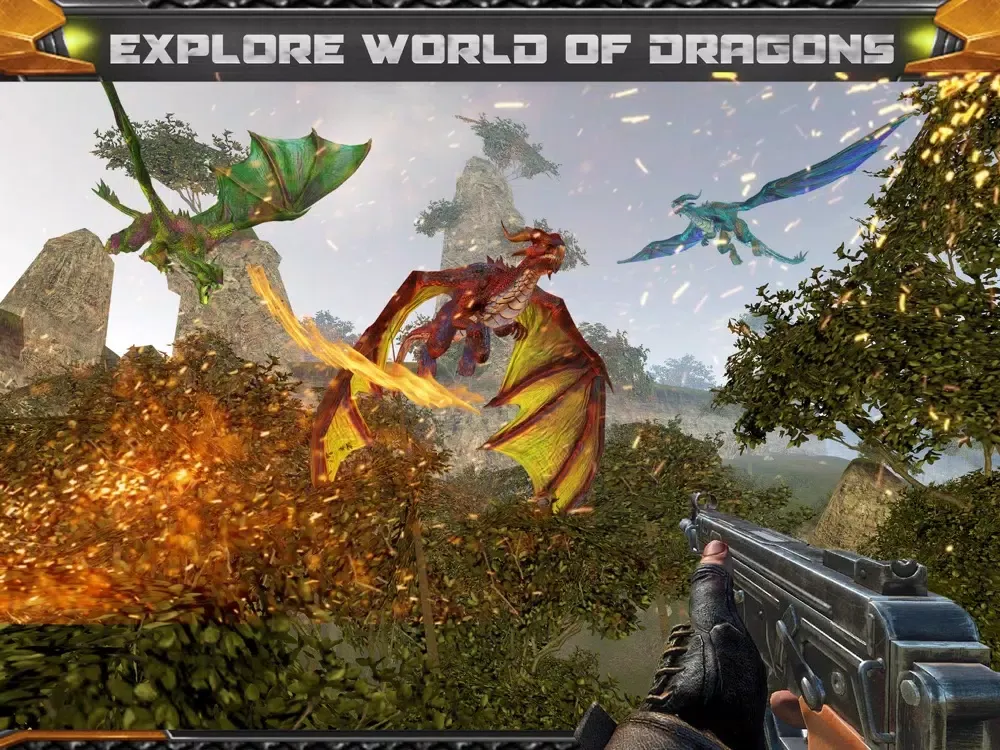 Dragon Hunting Sniper Shooting iPad 应用截图