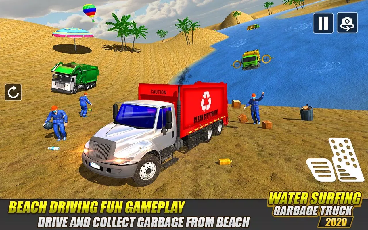 Garbage Truck Water Surfing 3D 스크린샷