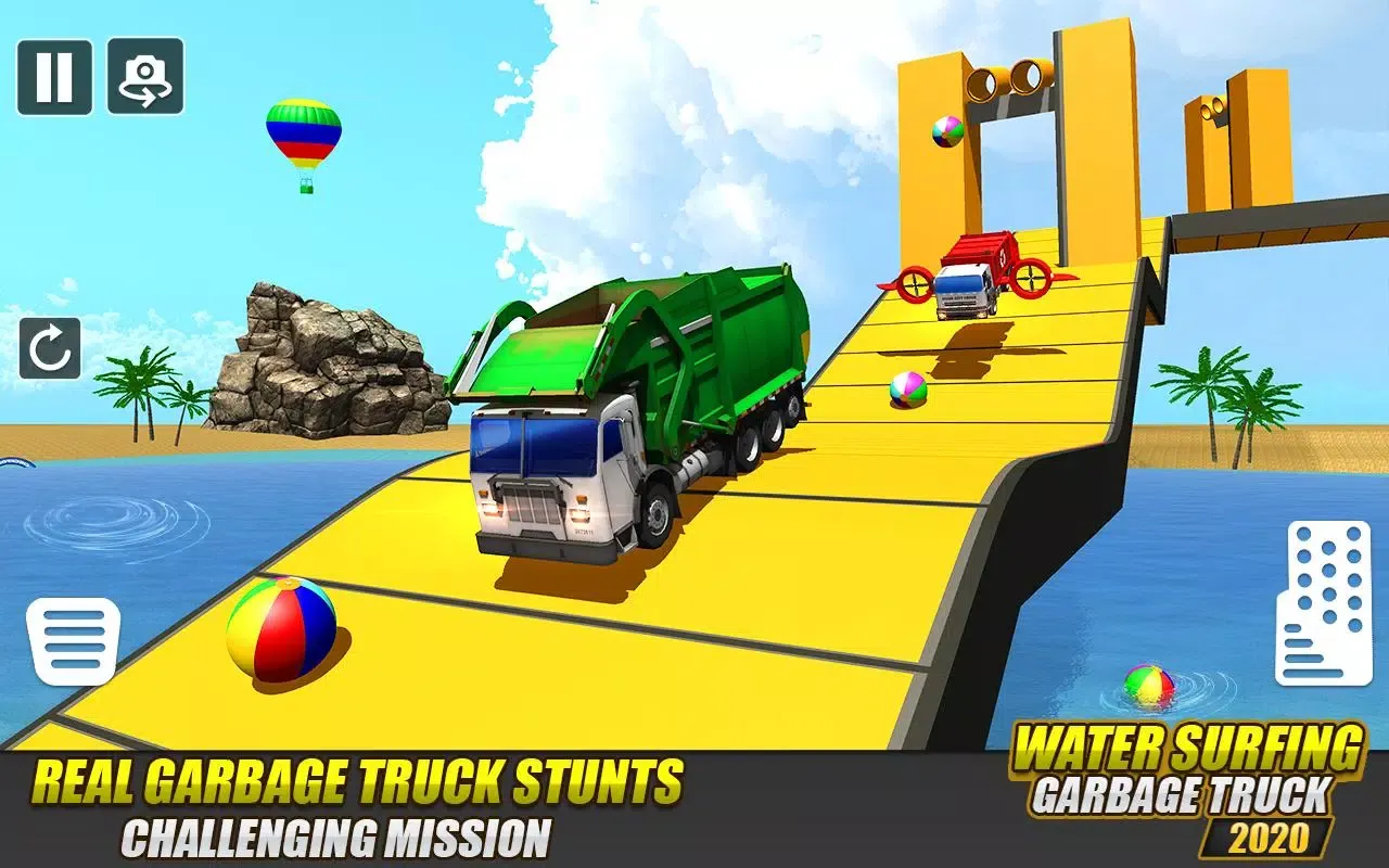 Garbage Truck Water Surfing 3D 스크린샷