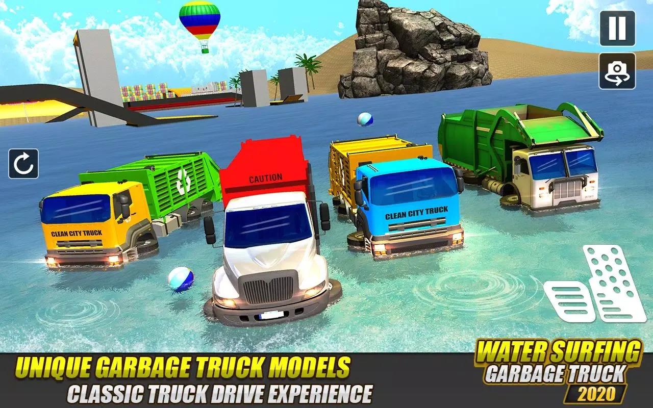Garbage Truck Water Surfing 3D 스크린샷