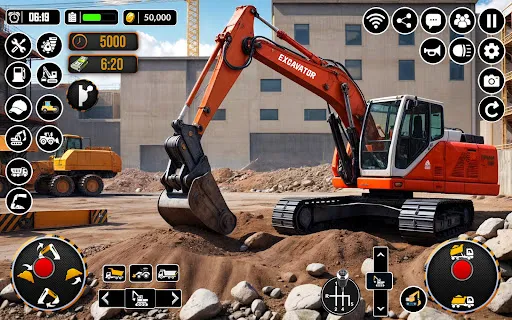 City Heavy Excavator Crane 3D Screenshots