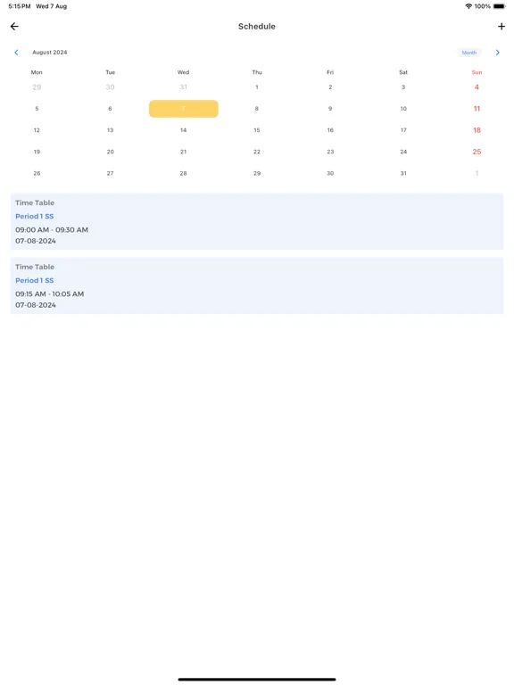 Ảnh chụp màn hình của National Central School Adoor iPad 
