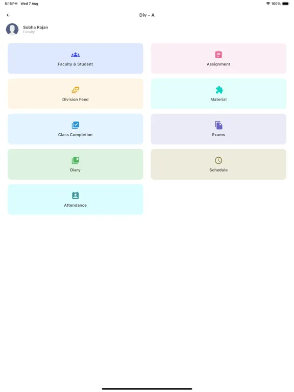 Ảnh chụp màn hình của National Central School Adoor iPad 