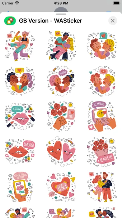 ภาพหน้าจอของ GB Version - WASticker