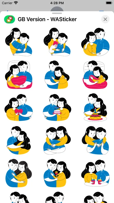 ภาพหน้าจอของ GB Version - WASticker