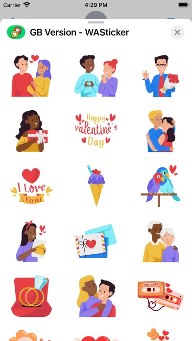 ภาพหน้าจอของ GB Version - WASticker