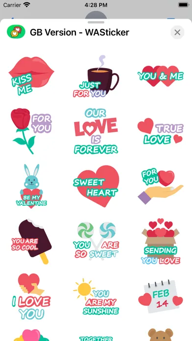 ภาพหน้าจอของ GB Version - WASticker