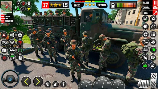 ภาพหน้าจอของ Army Truck Simulator Game 2024