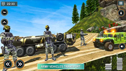 Ảnh chụp màn hình của ArmyVehicalTruckTransport3d