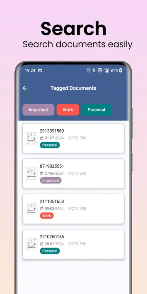 Ảnh chụp màn hình của DocsWallet