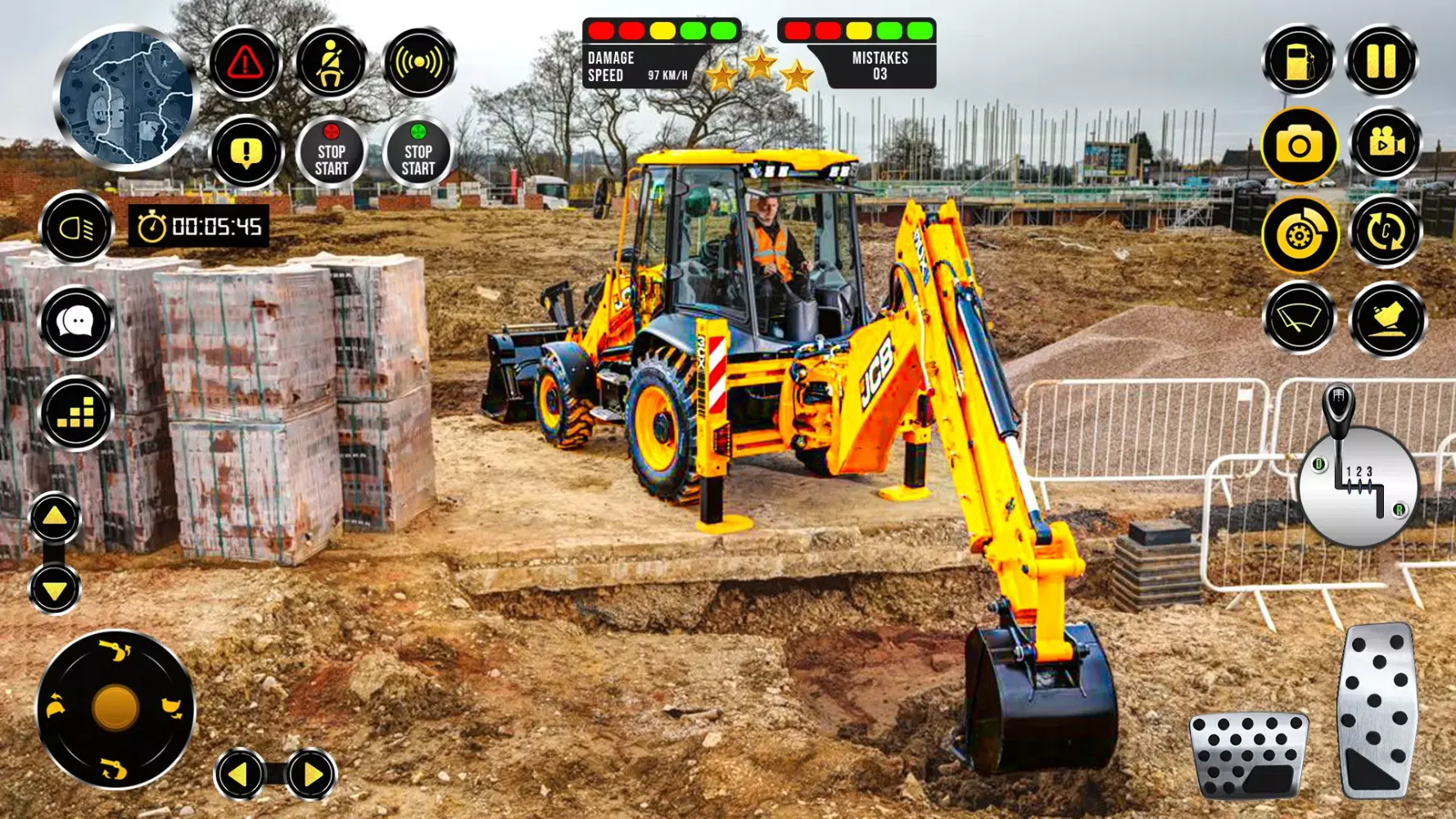JCB Excavator Simulator Games Ekran Görüntüleri