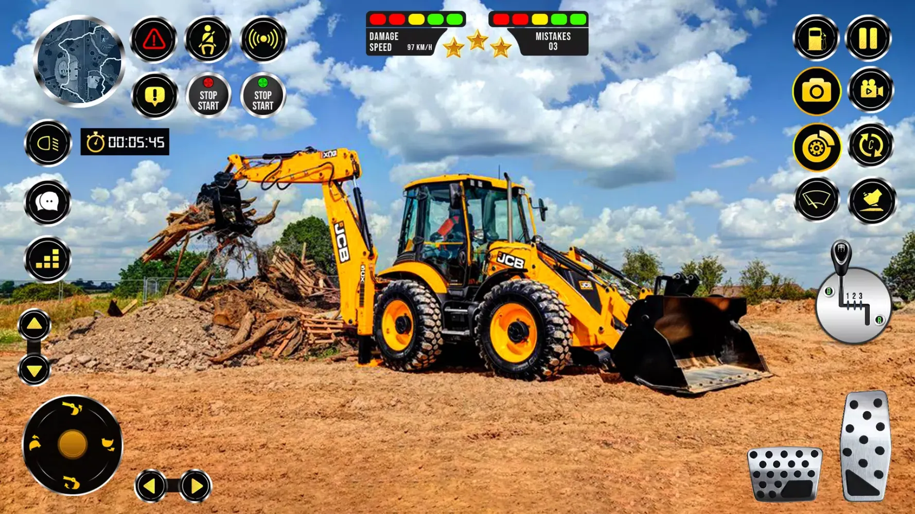 JCB Excavator Simulator Games Ekran Görüntüleri