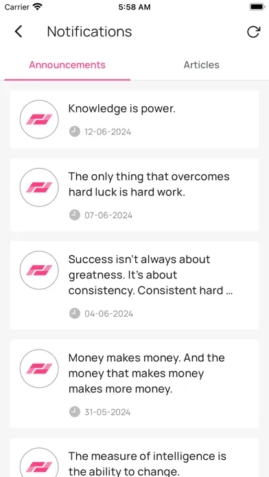ภาพหน้าจอของ Self Development Articles - RD