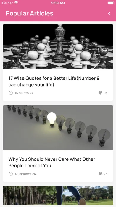 ภาพหน้าจอของ Self Development Articles - RD