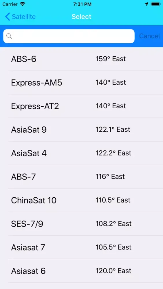 Ảnh chụp màn hình của Satellite Finder with GPS 2020