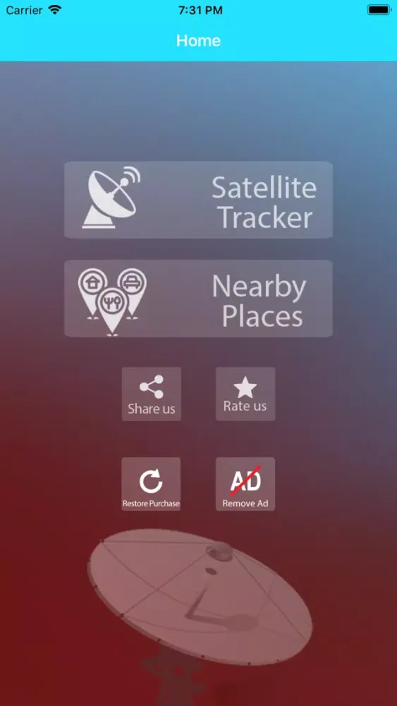 Ảnh chụp màn hình của Satellite Finder with GPS 2020