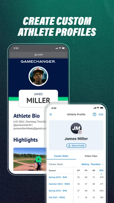 Ảnh chụp màn hình của GameChanger