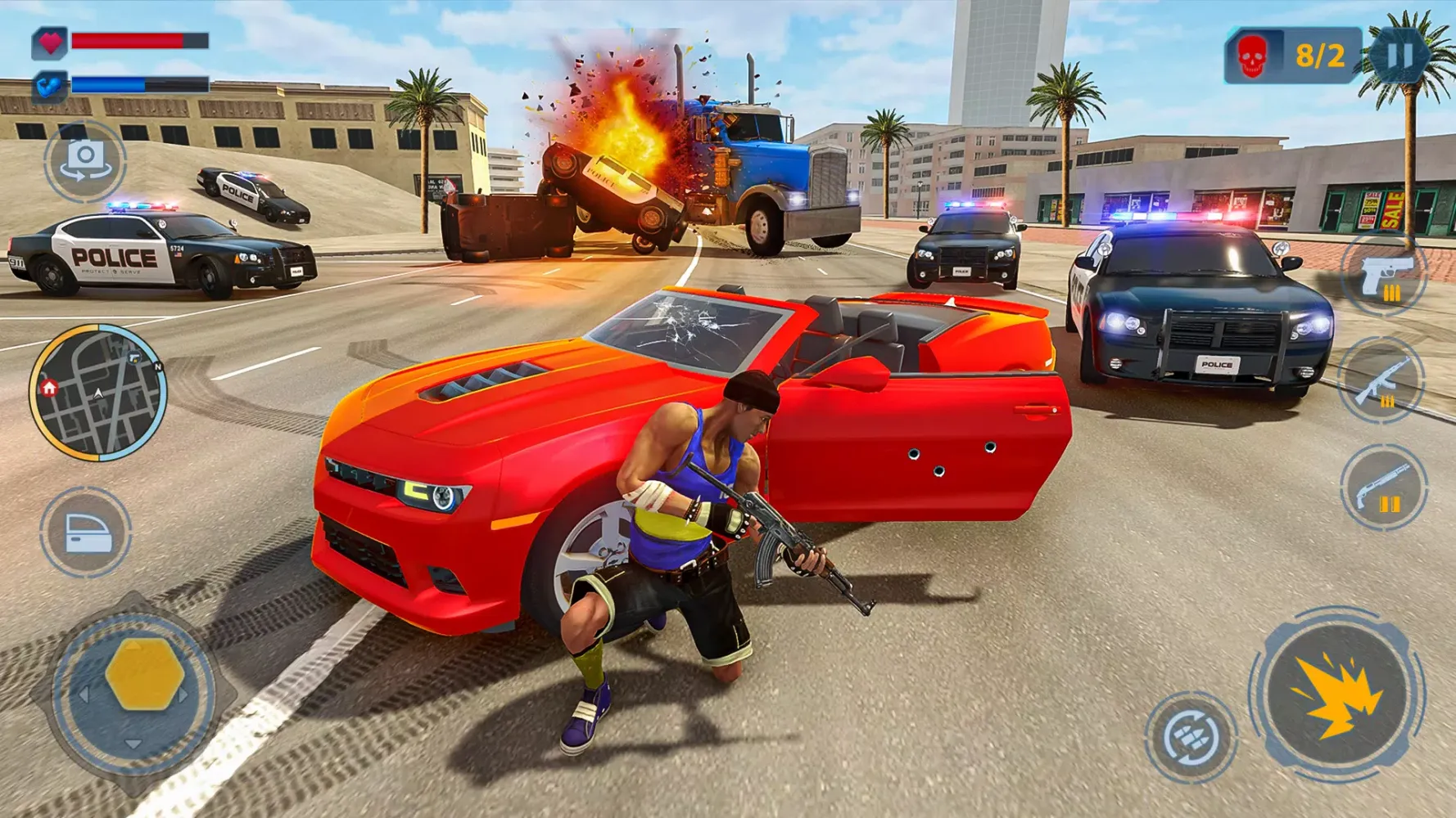 Zrzuty ekranu Gangster Sim 3D Car thief game