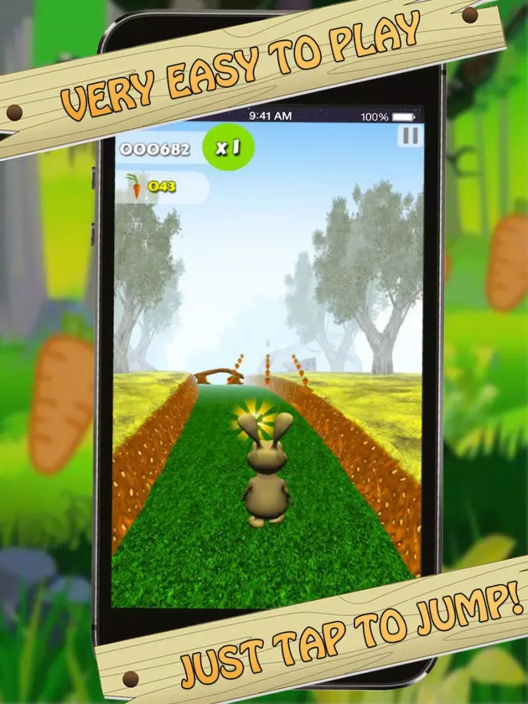 ภาพหน้าจอของ Bunny Jungle Run Adventure iPad 