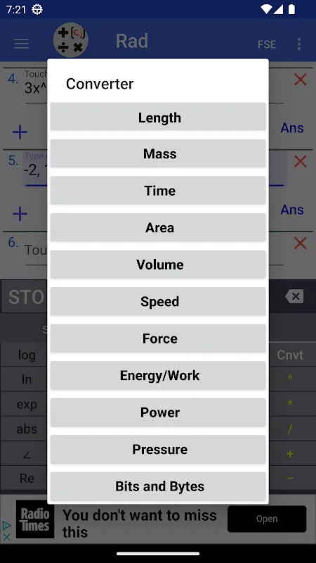 Screenshot di Complex Number Calculator