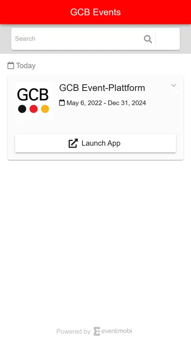 Zrzuty ekranu GCB Events