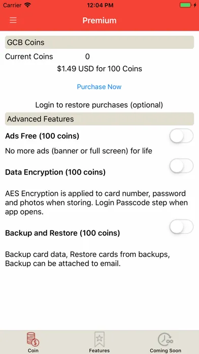 Gift Card Balance (GCB) سکرین شاٹس