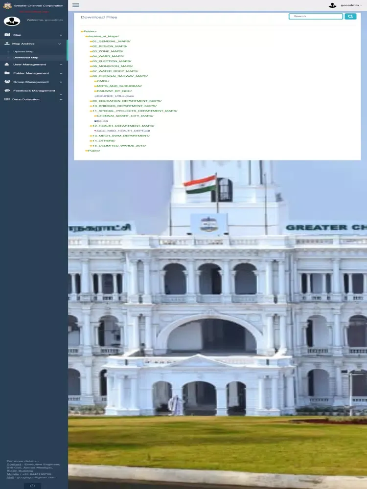 Screenshot di GIS GCC iPad 